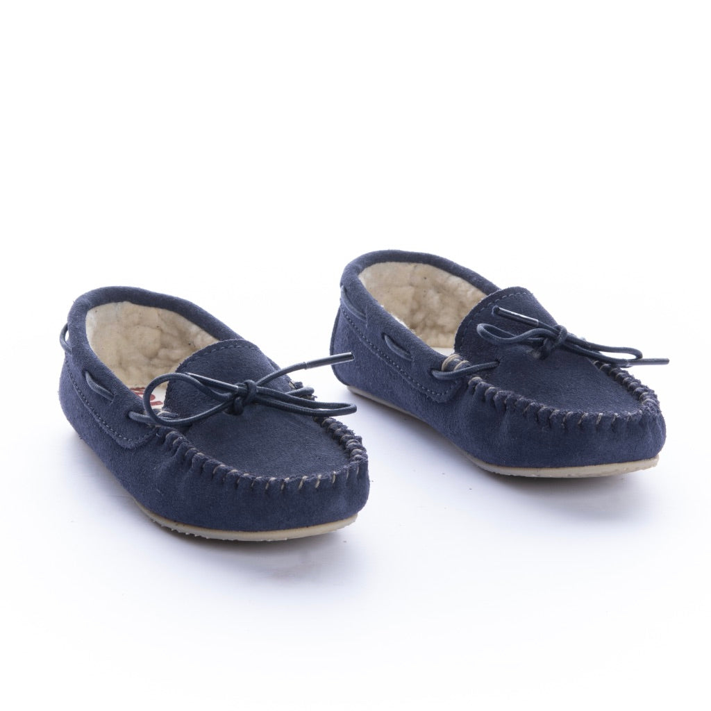 Pantuflas Apaches Niño Azul Navy