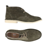 Botas Desert Mujer Cuero Carnaza Verde Oliva