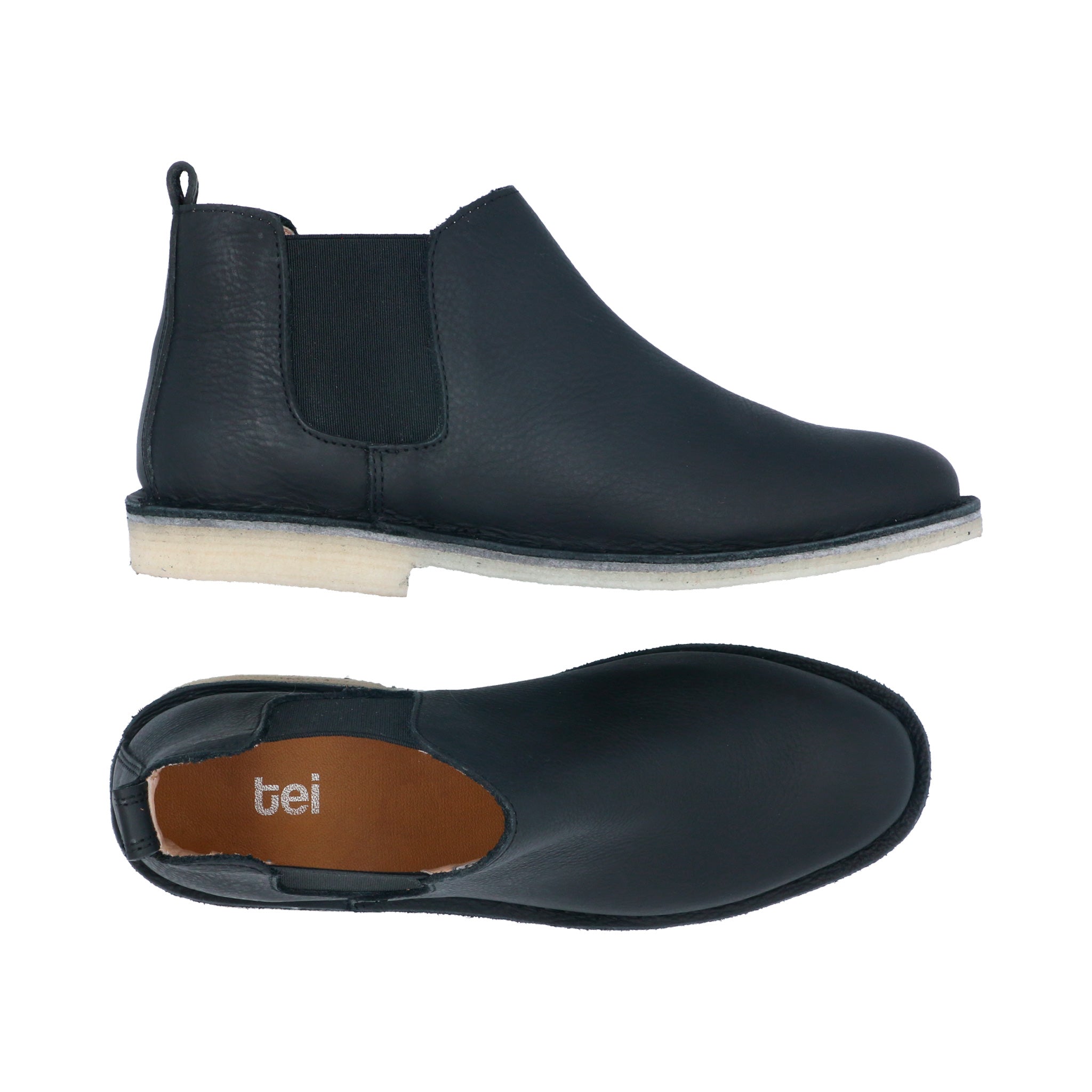 Botas Chelsea Mujer Cuero Negro