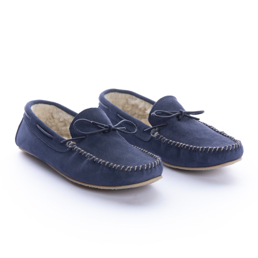 Pantuflas Apaches Mujer Azul Navy