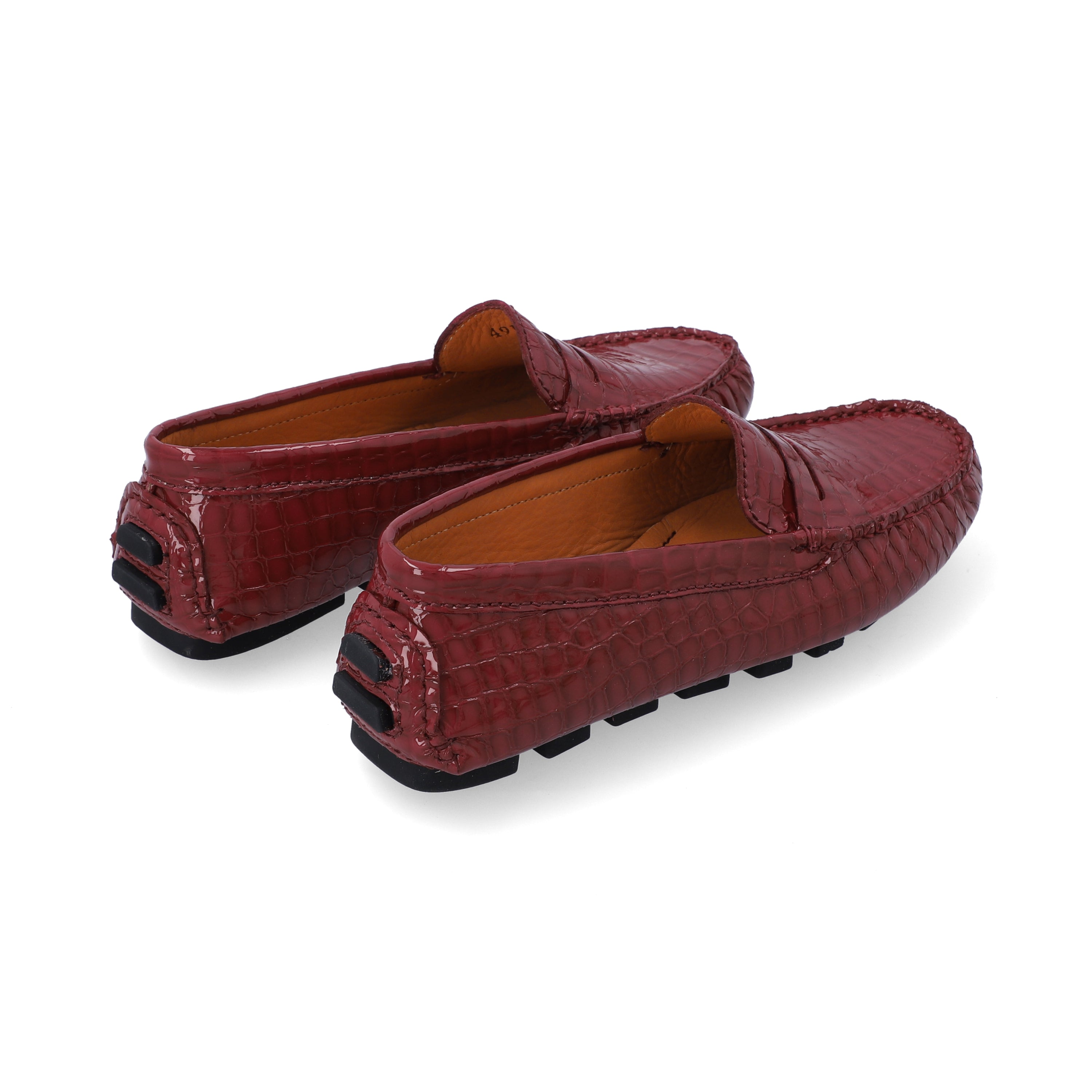 Mocasines Mujer Penny Cuero Maggie Red