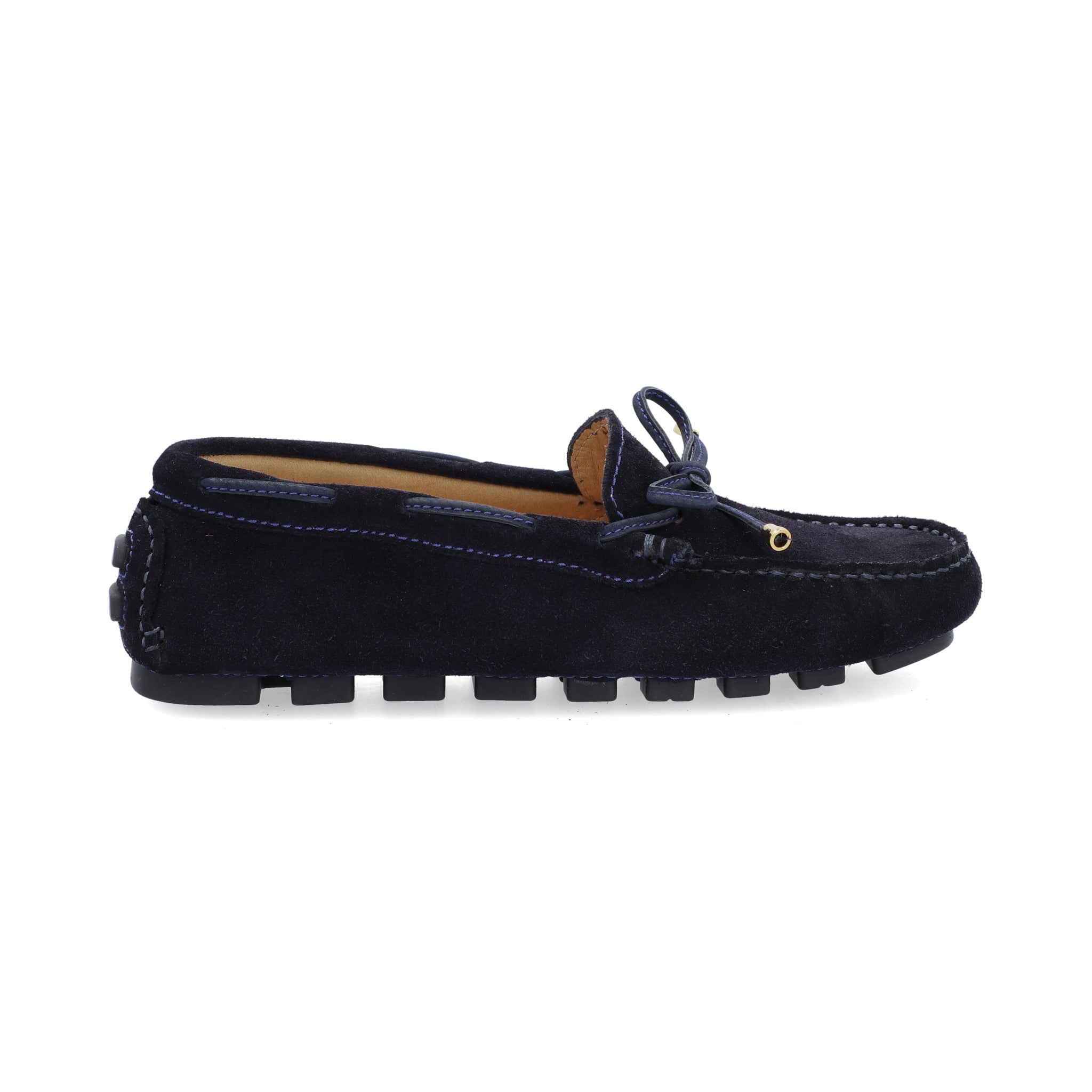 Mocasines Mujer Cordón Carnaza Azul Universi