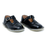 Zapatos T-straps Niña Cuero Negro