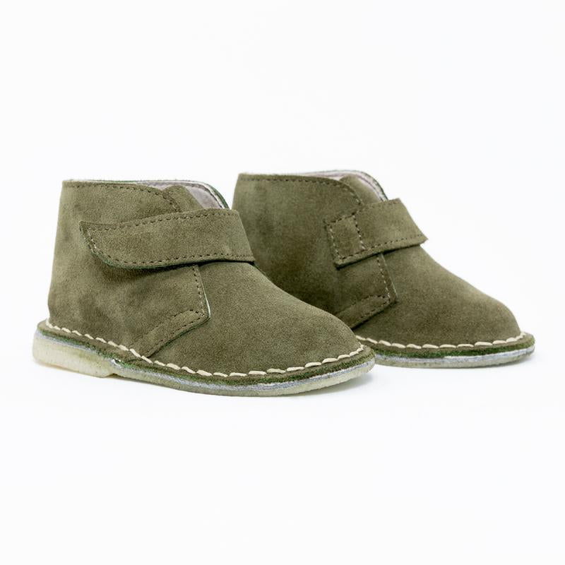 Desert Boots Niño Velcro Verde Oliva