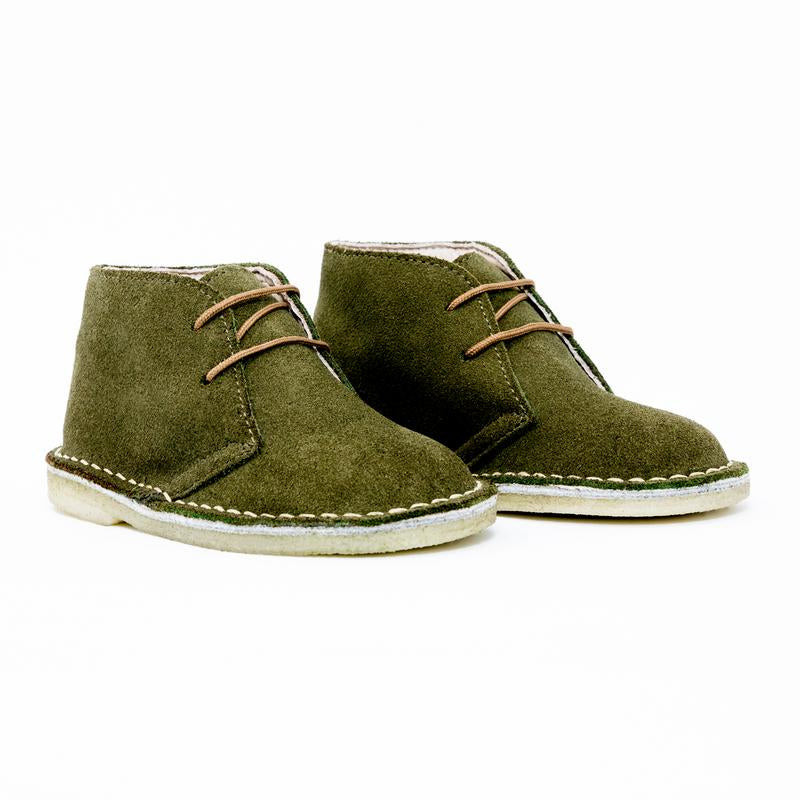 Desert Boots Niño Cordón Verde Oliva