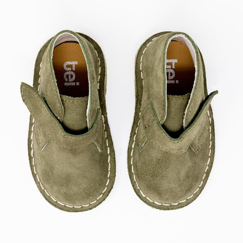 Desert Boots Niño Velcro Verde Oliva