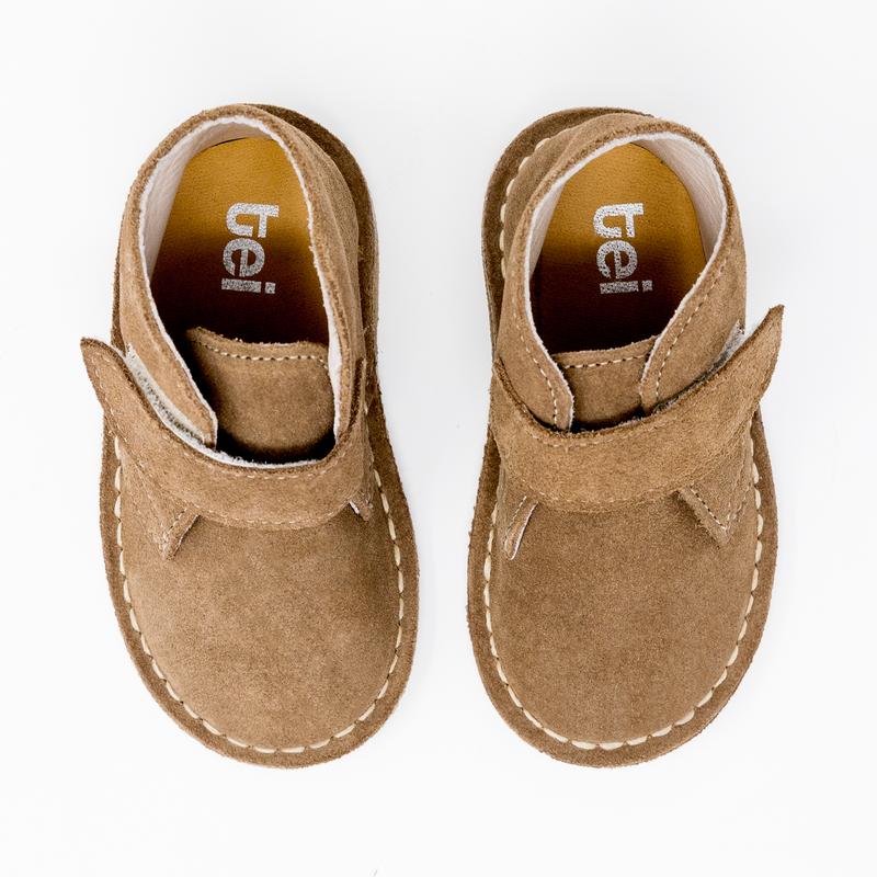 Desert Boots Niño Velcro Almendra