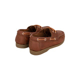Boat Shoes Niño Cuero Graso Cafe