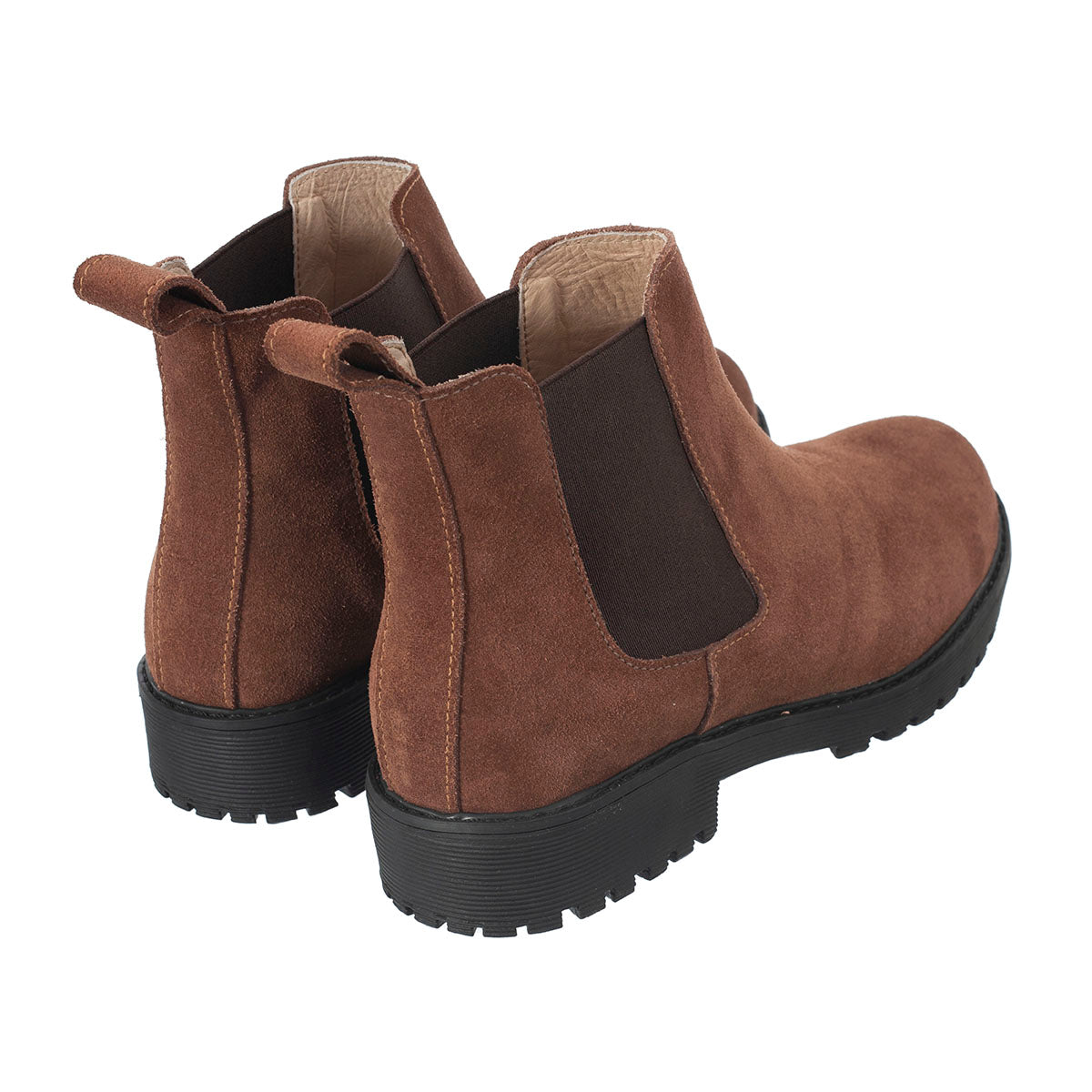 Botas Chelsea Sol Mujer Carnaza Cognac