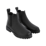 Botas Chelsea Sol Mujer Cuero Graso Negro