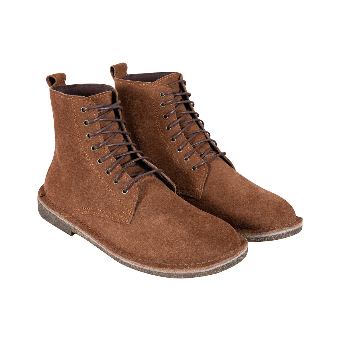 Botas Combat Hombre Carnaza Canela