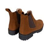 Botas Chelsea Sol Mujer Carnaza Canela