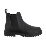 Botas Chelsea Sol Mujer Cuero Graso Negro