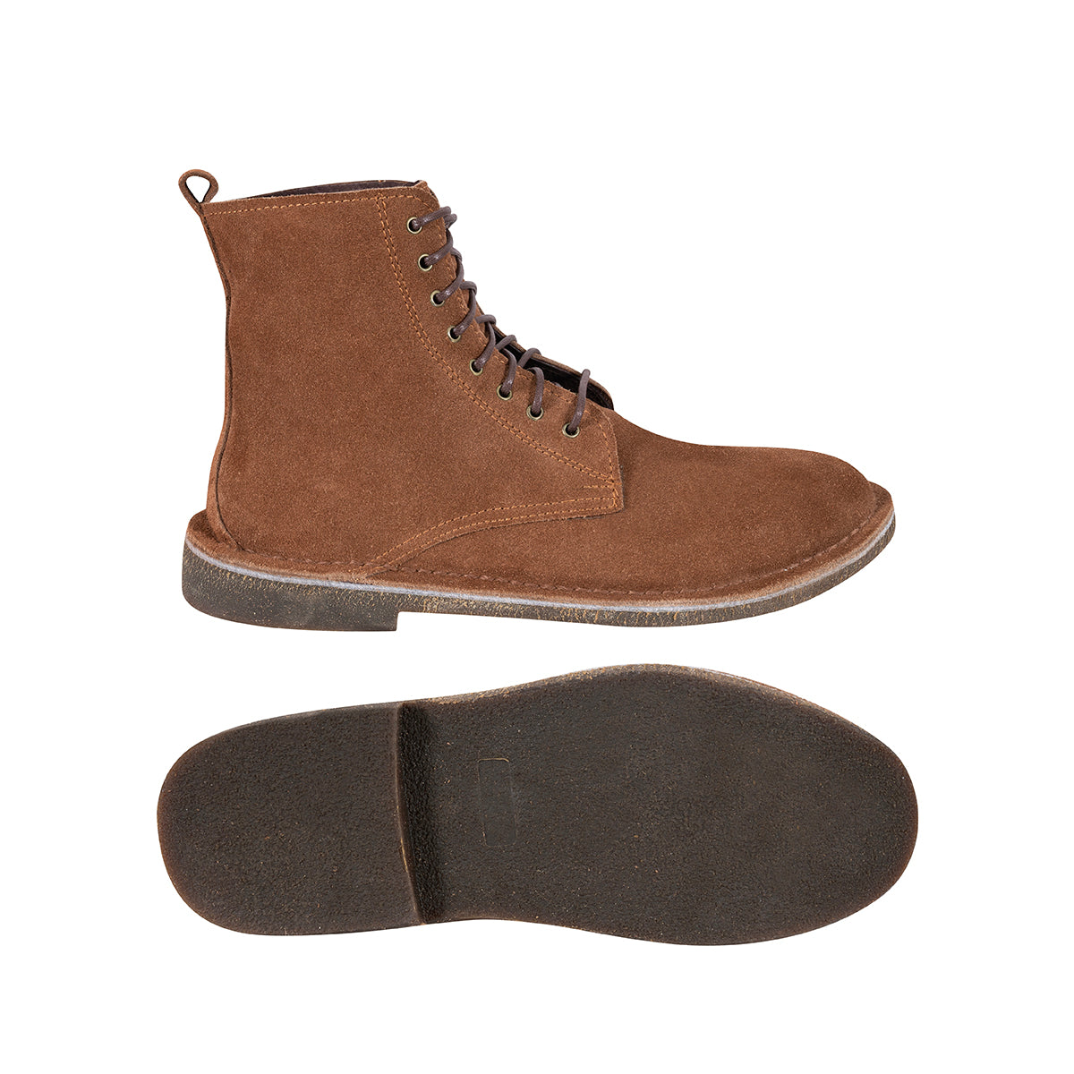 Botas Combat Hombre Carnaza Canela