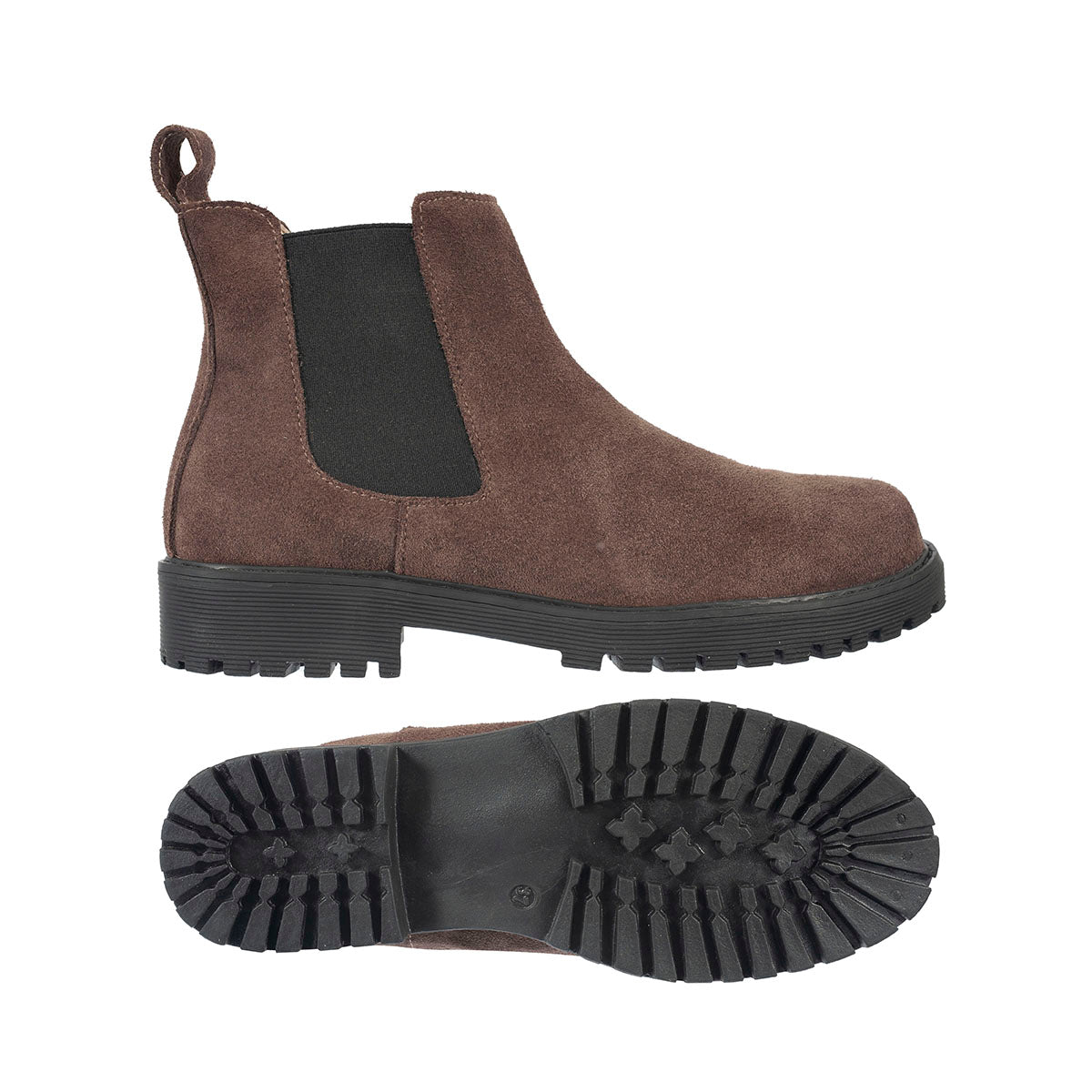 Botas Chelsea Sol Mujer Carnaza Cafe