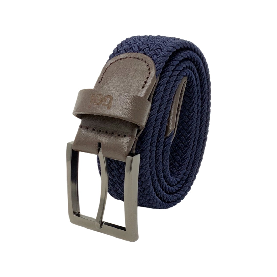 Cinturón trenzado elástico Azul Marino